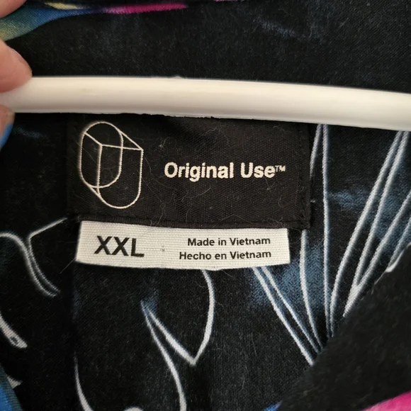 ORIGINAL USE Tropical Button Down Shirt Mens Tops Collared Casual Wear Size XXL - Picture 8 of 12